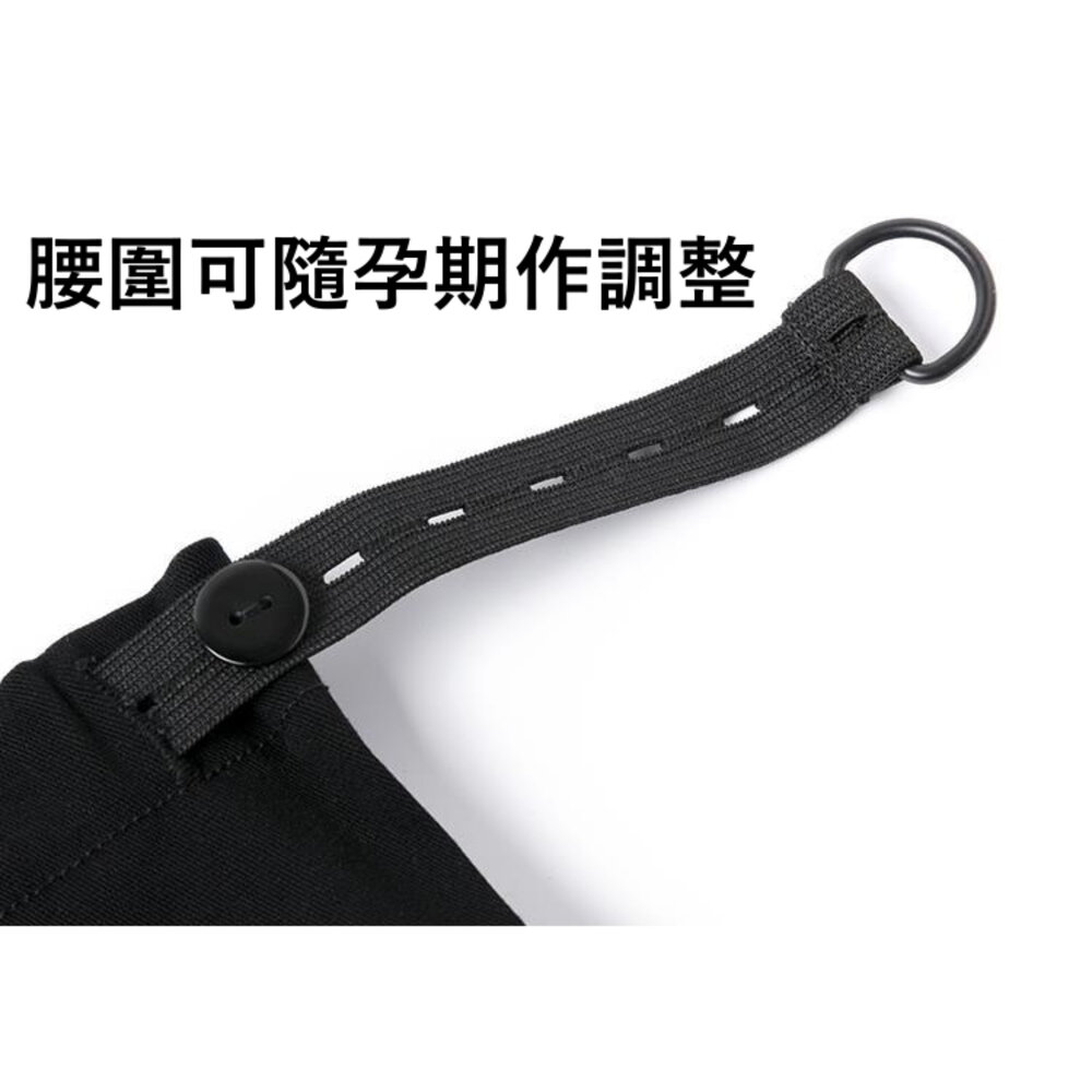 【P1832】 春夏 孕婦高腰托腹褲 薄款 天絲竹節 親膚 透氣 九分褲 孕婦褲 孕婦裝-圖片-3