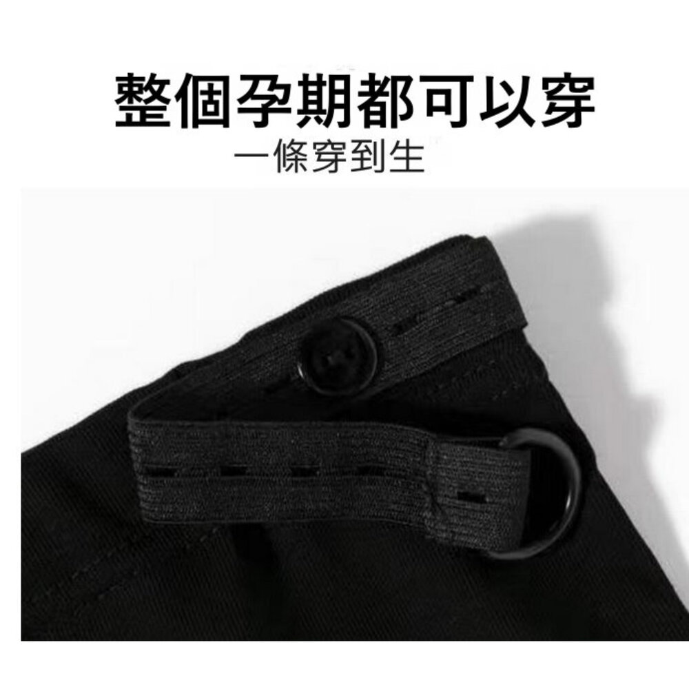 【P2201】 夏日 冰絲 棉麻 A字 韓系 托腹短褲 純色 高腰 托腹褲 孕婦短褲 孕婦褲 孕婦-圖片-6