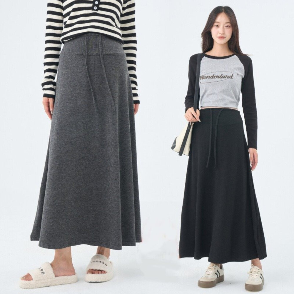  【S0894】 秋冬 孕婦 托腹 半身裙 韓系 顯瘦 孕婦裝 長裙 實拍