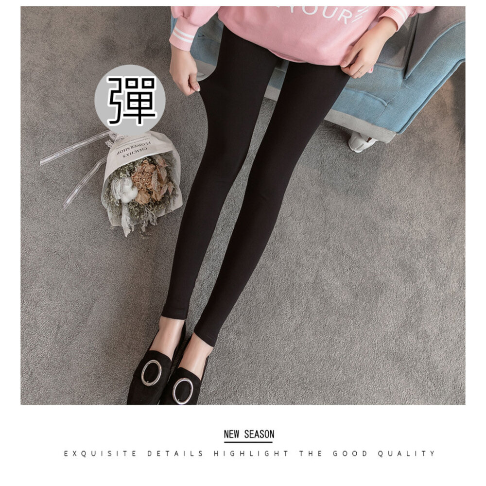 【T299MIT】二件組 春秋 全長包腳/九分 孕婦褲襪 台灣製 多加一片大尺碼 內搭保暖褲襪 孕婦豐滿體型-圖片-6