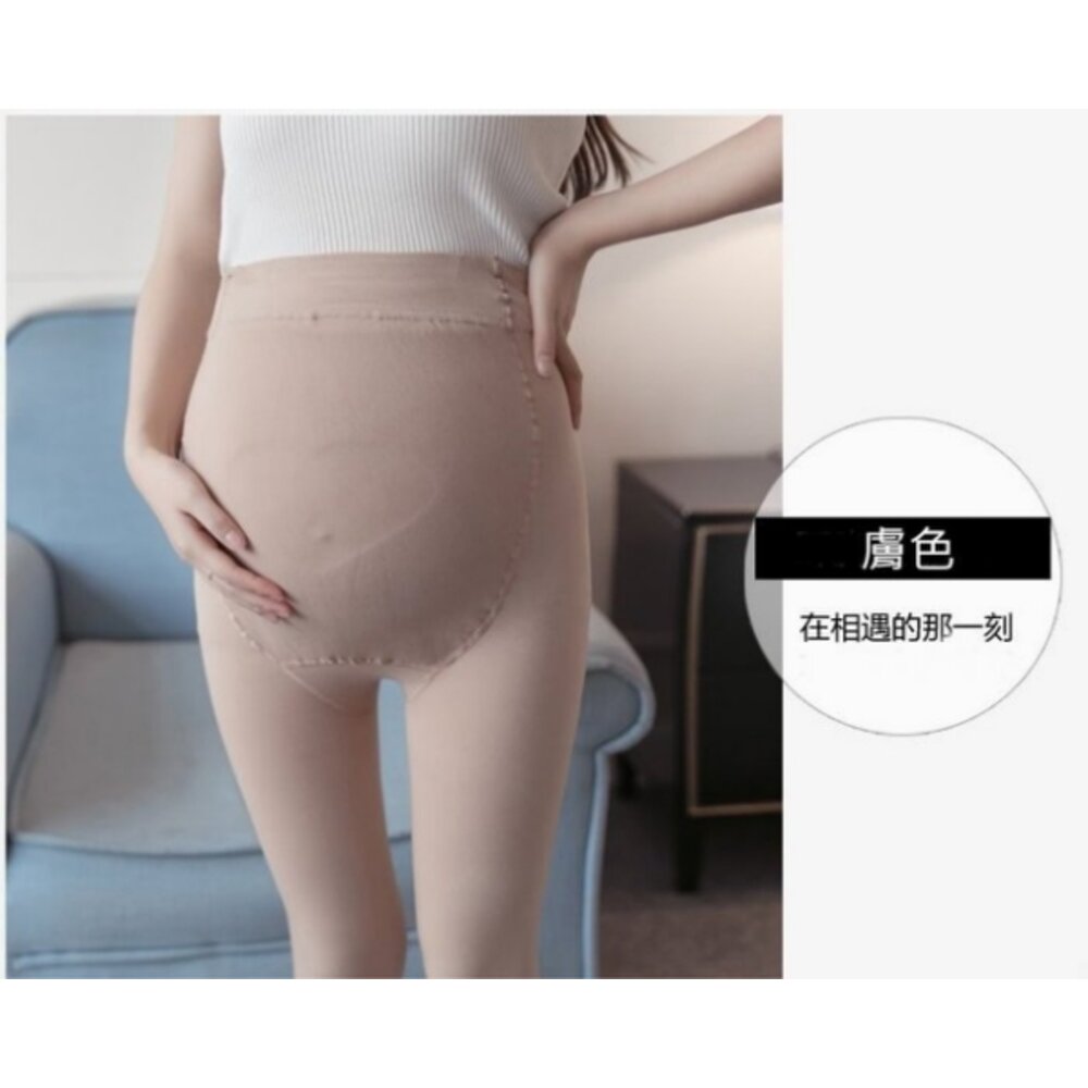 【T8220】三件組 秋冬 天鵝絨孕婦褲襪 全孕期 高腰托腹 可調式腰圍 孕婦 絲襪 春秋 托腹 連褲襪 打底襪-圖片-9