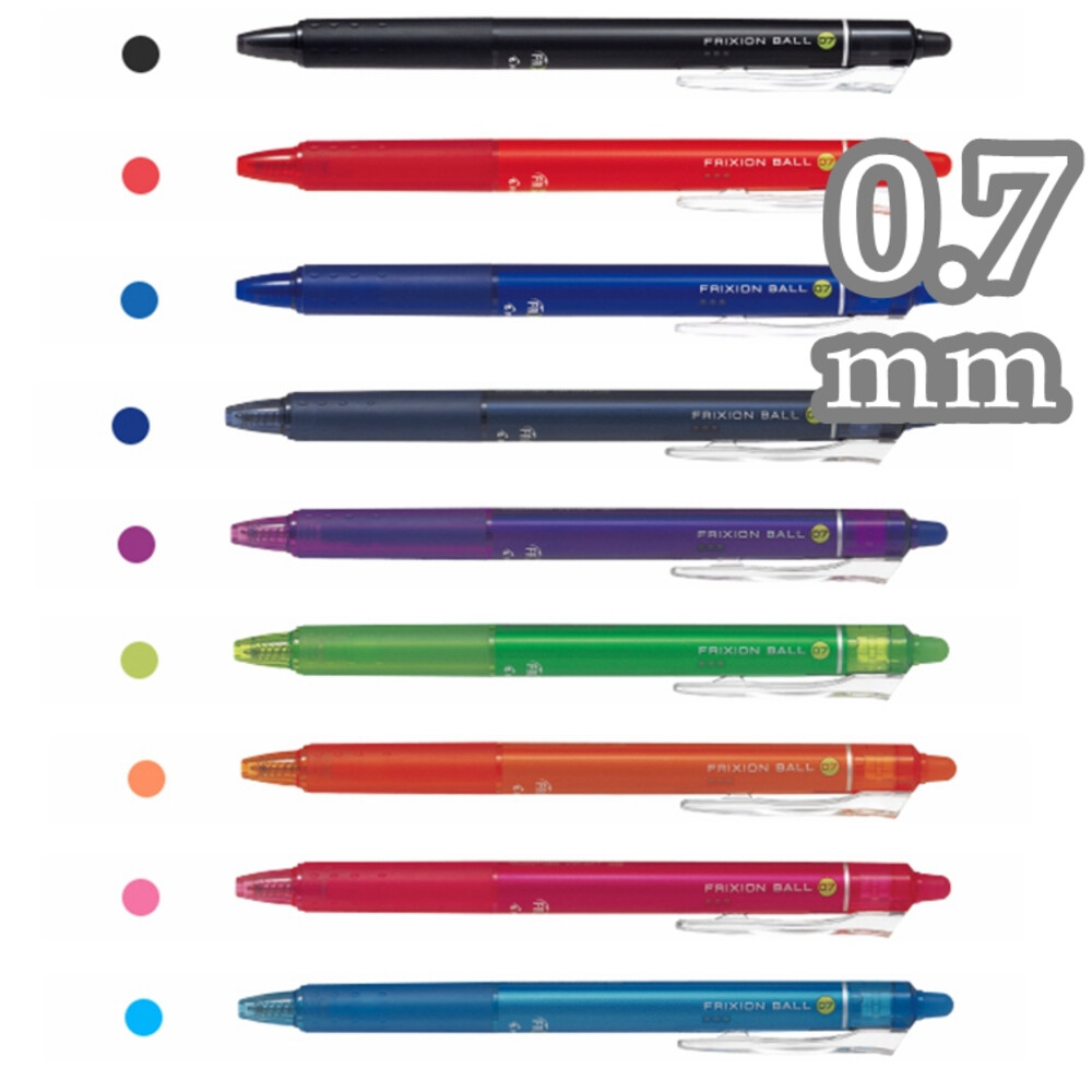 PILOT 百樂 0.7 按鍵式 魔擦筆 擦擦筆 共10色 LFBK-23F 按鍵魔擦筆 0.7mm 可擦原子筆 封面照片