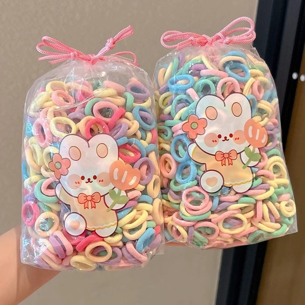 44407840066-毛巾圈 厚磅 小筒裝 不咬髮 綁髮橡皮筋 髮圈 兒童髮圈 綁髮 橡皮筋 髮圈 編髮 幼稚園髮圈 兒童髮圈 小孩髮圈