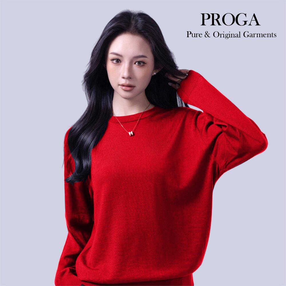 PG25042 100%純美麗諾羊毛 圓領針織長袖日系毛衣男款女著 16針細柔款(4色) 透氣保暖 抗菌防臭-圖片-2