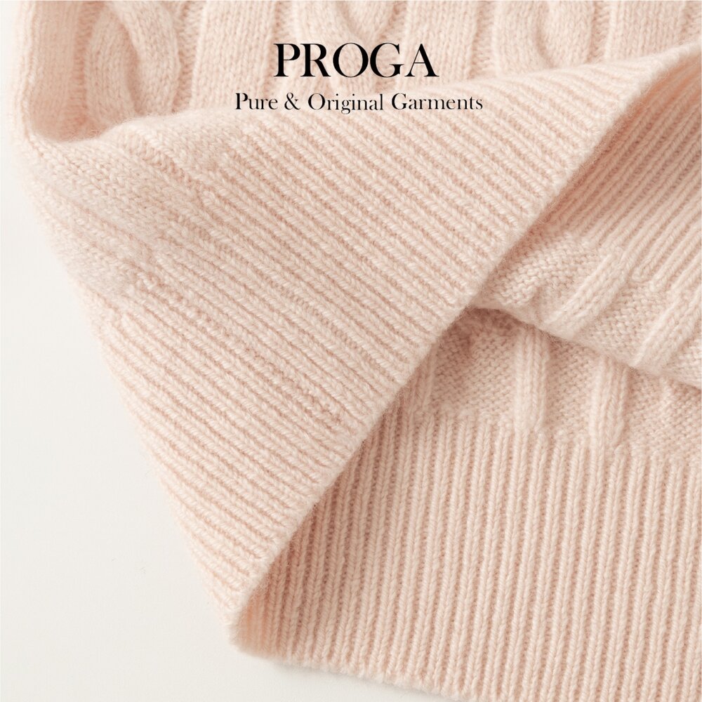 PRG25009 Cashmere羊絨美麗諾羊毛混紡 高質感圓領麻花針織長袖日系毛衣男 厚暖款(7色)透氣保暖 柔軟親膚-圖片-9