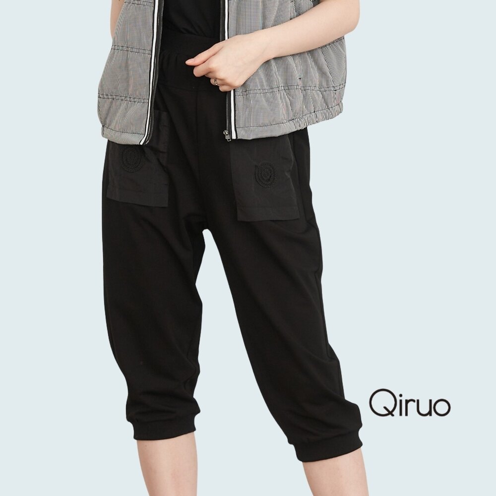 02362006C02-春秋專櫃黑色七分褲2006C休閒褲