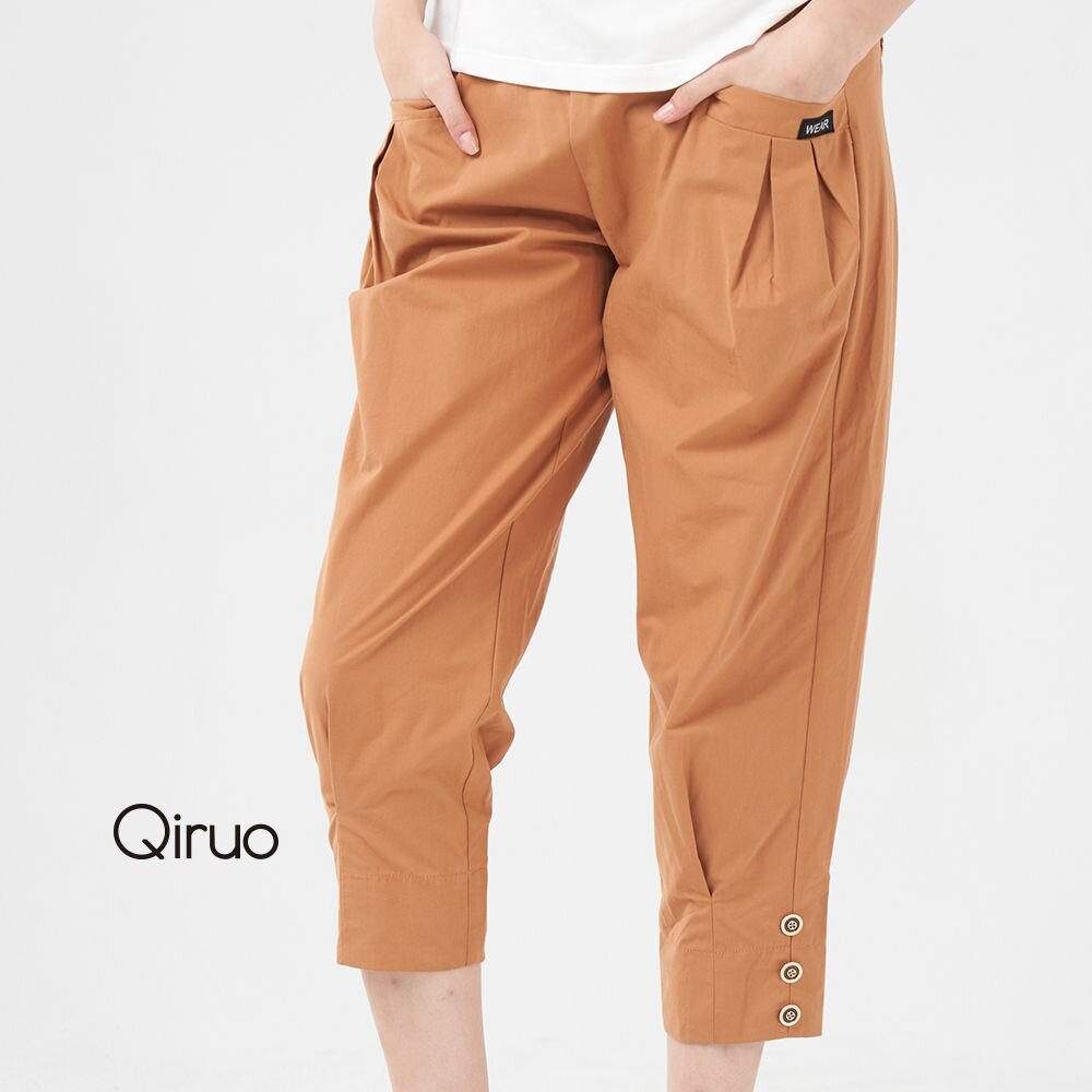 春夏專櫃橘色七休閒褲2058C 舒適悠閒 封面照片