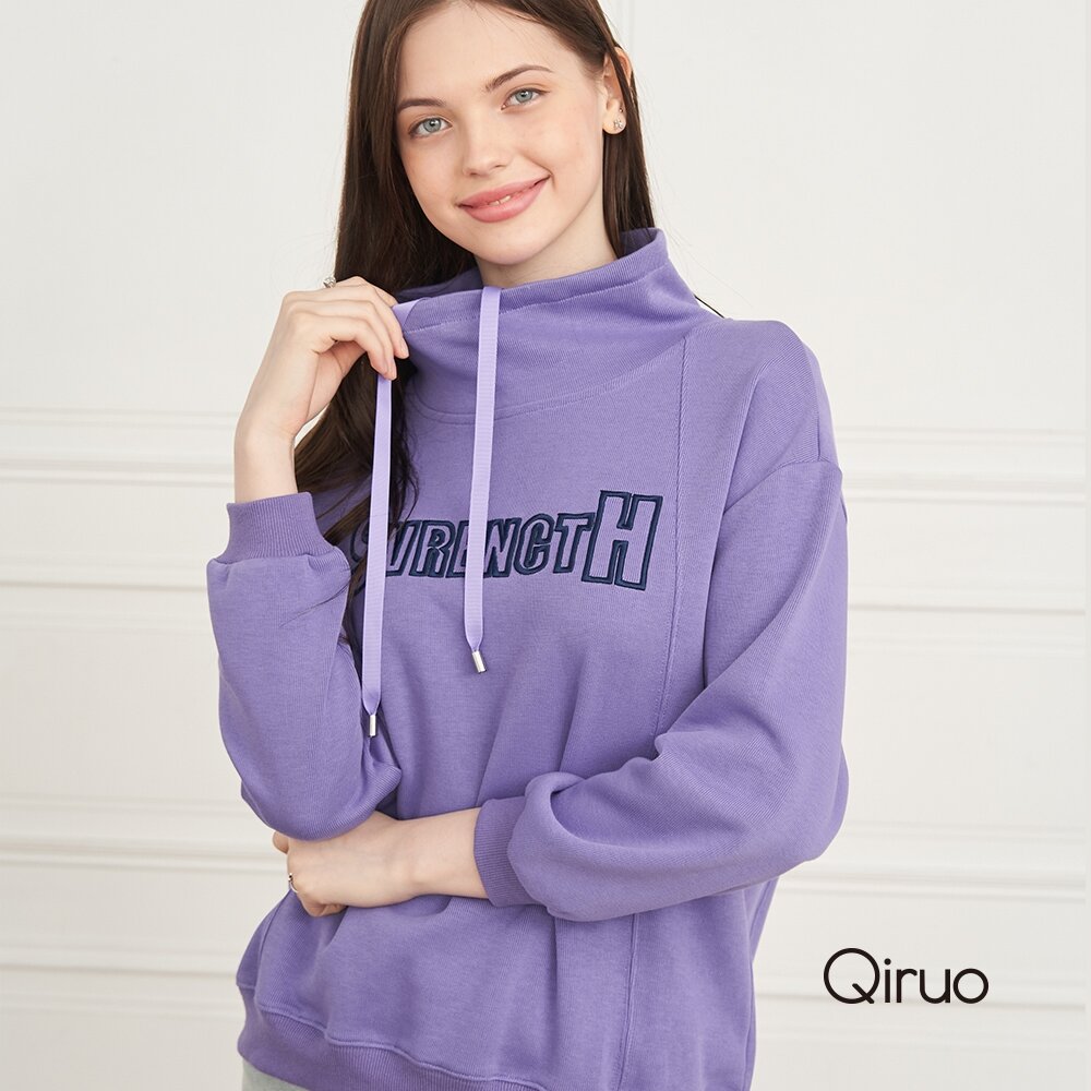 秋冬專櫃紫色上衣 2083A立領厚磅 封面照片