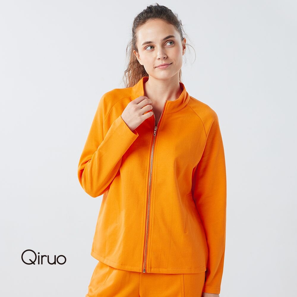 秋冬專櫃橘色薄長袖外套6007E 運動外套 封面照片