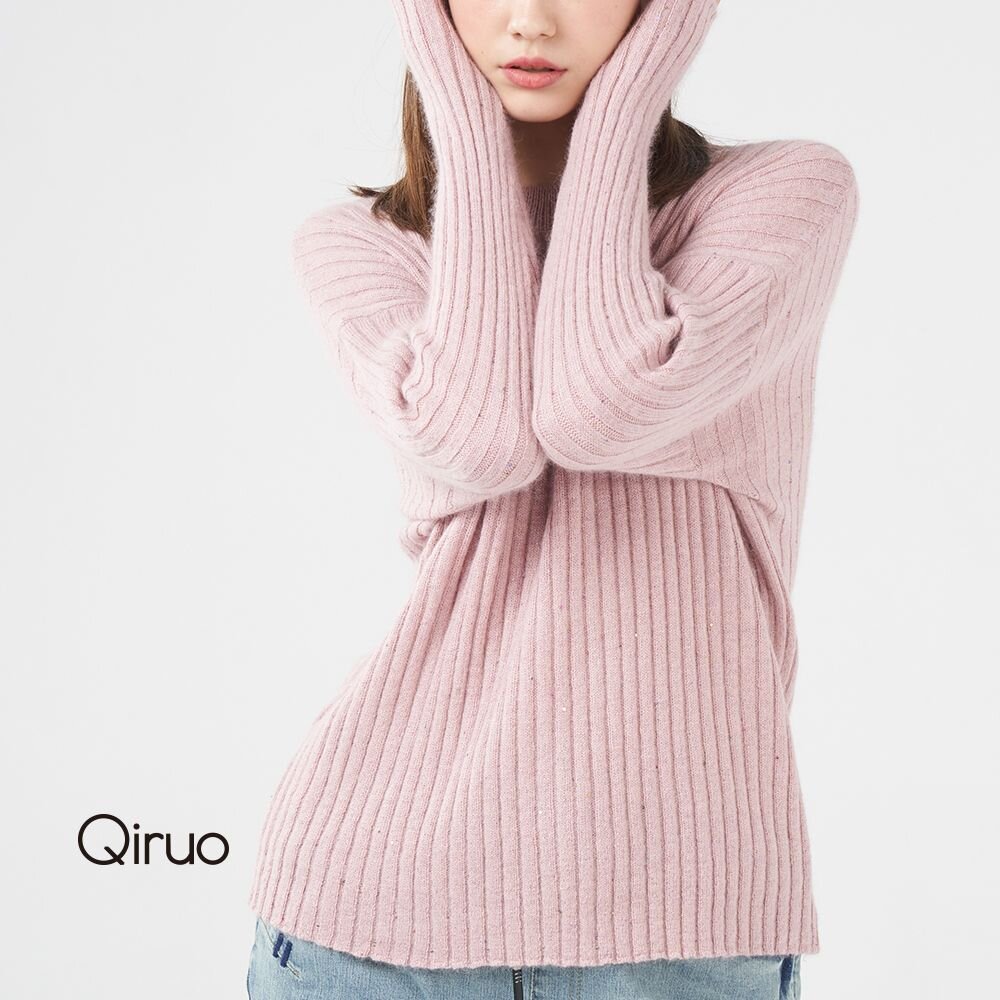 專櫃粉紅色小羊毛上衣 精品時尚保暖(素面立領造型長袖-共三色-2012A-15) 封面照片