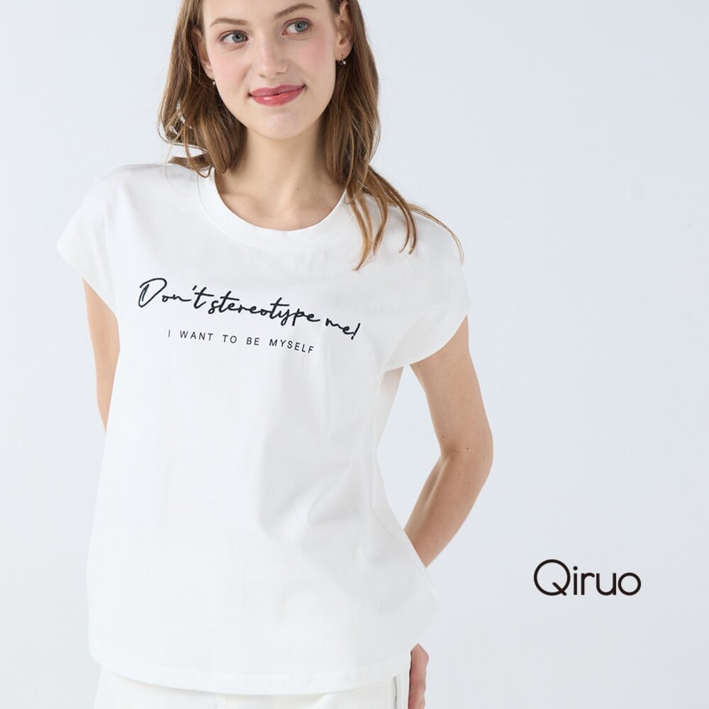 春夏專櫃白色短袖上衣7002A 時尚英文書寫 封面照片