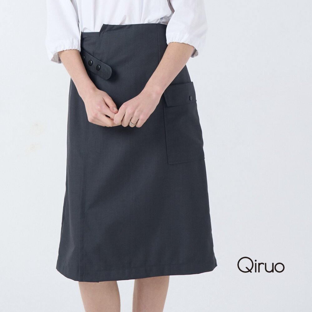 32387033B20-春夏專櫃灰色休閒裙7033B 腰間造型