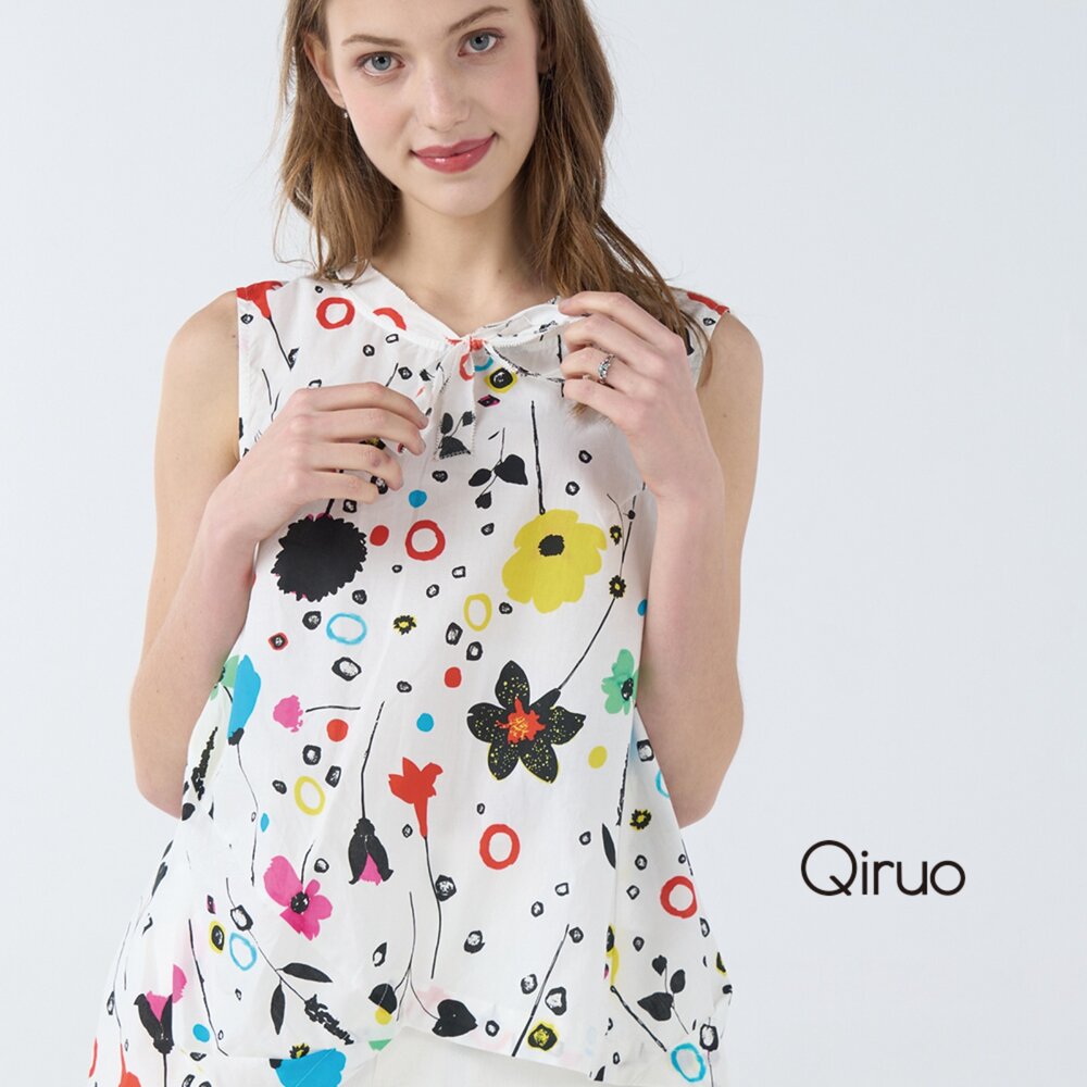 32388155D01-春夏專櫃白色背心上衣8155D-01  削肩抓皺斜邊時尚