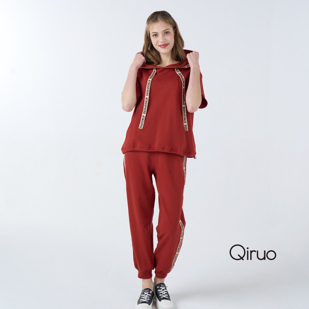 42363084G90-秋冬專櫃橘色休閒套裝3084AC 涼夏休閒旅遊