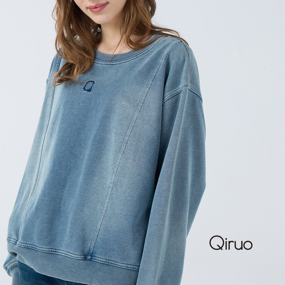 秋冬專櫃長袖牛仔大學T4013A 休閒上衣 封面照片