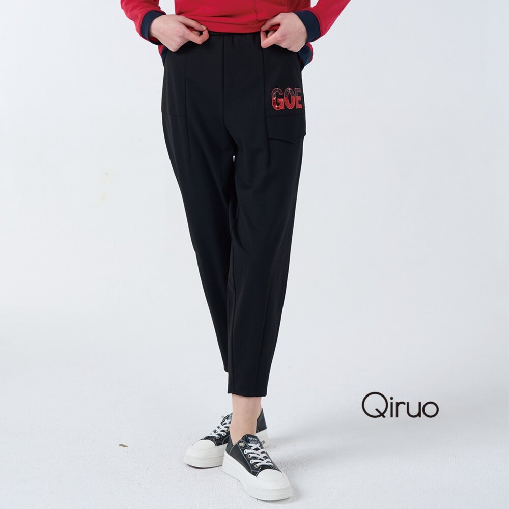 42364016C02-秋冬專櫃黑色老爺褲4016C 九分長褲