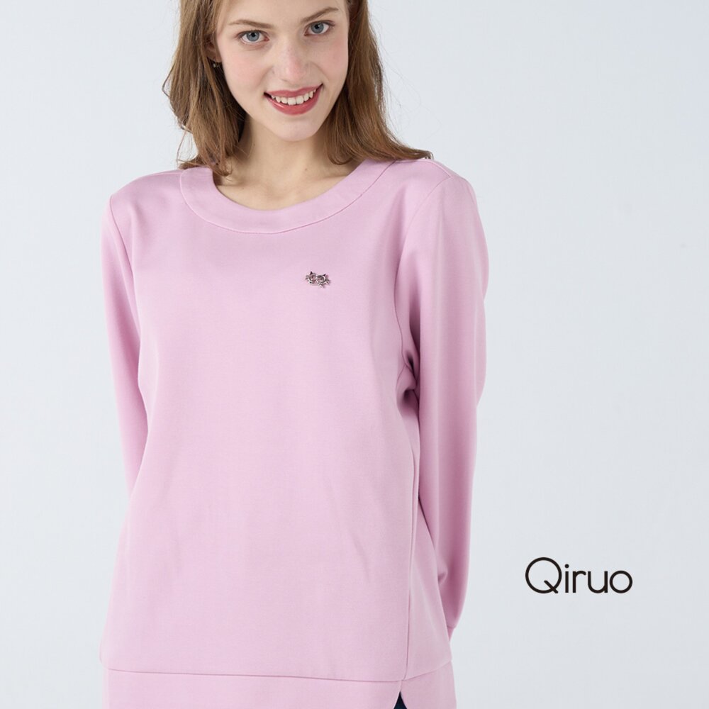 秋冬專櫃長袖粉紅色造型T桖 1821A 休閒上衣 封面照片