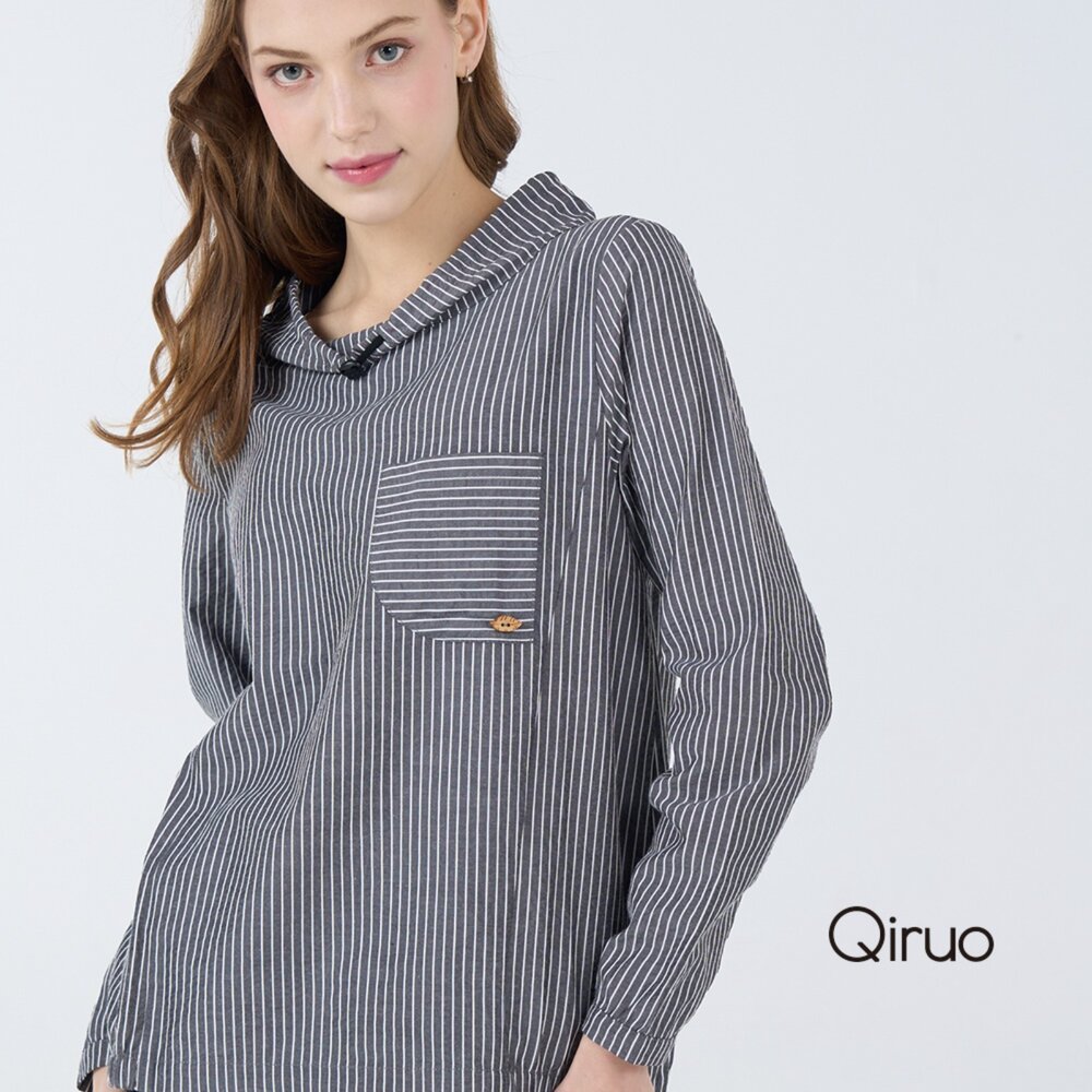 42386043A20-秋冬專櫃長袖灰色造型上衣 6043A 休閒上衣