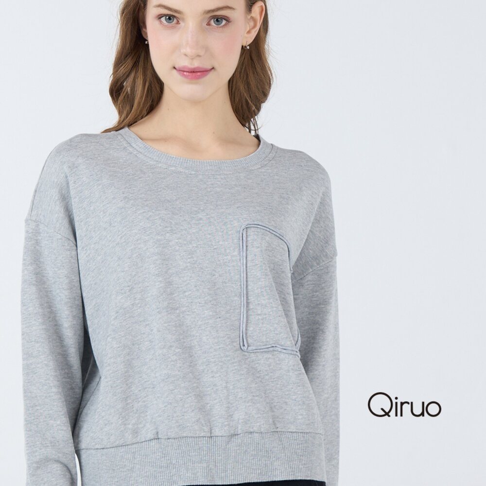 42386234A20-秋冬專櫃長袖灰色上衣 6234A 休閒上衣