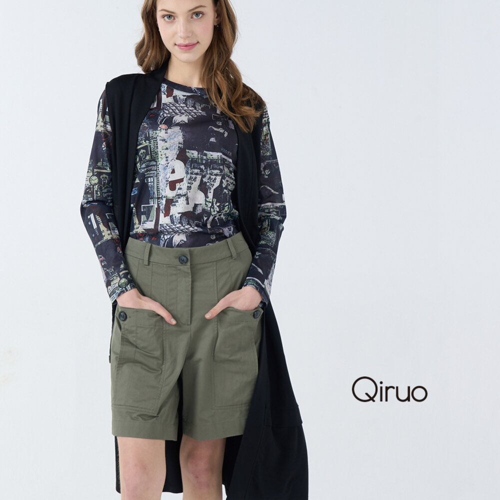 42386252D02-秋冬專品黑色長版背心6252D 造型背心