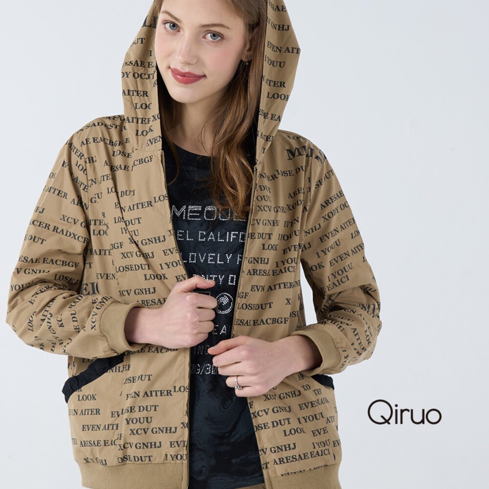 42386262E45-春夏專櫃卡色薄長袖連帽外套6262E 袖子束口