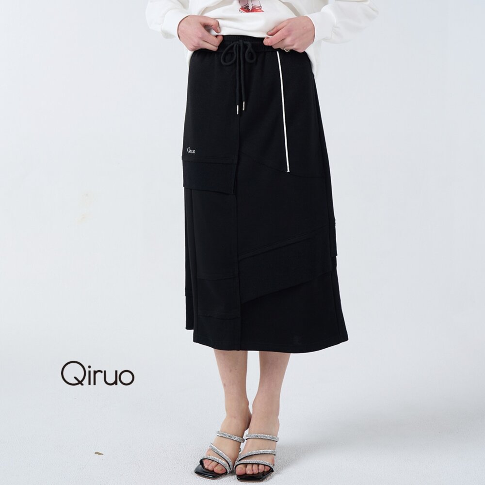 42387052B02-秋冬專櫃拉鍊造型直裙7052B 時髦休閒