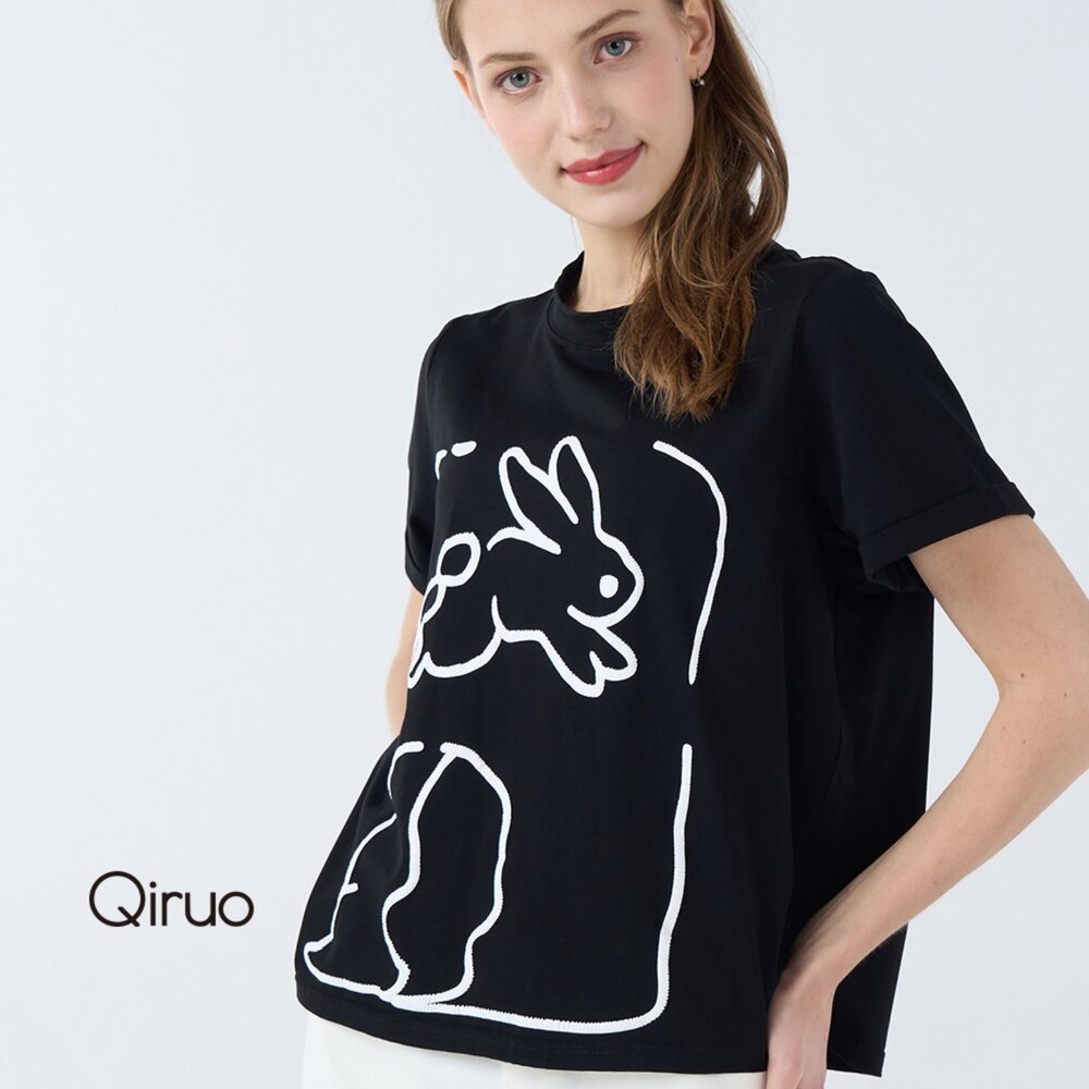 52363212A02-專櫃女裝黑色上衣3212A 舒適純棉T桖