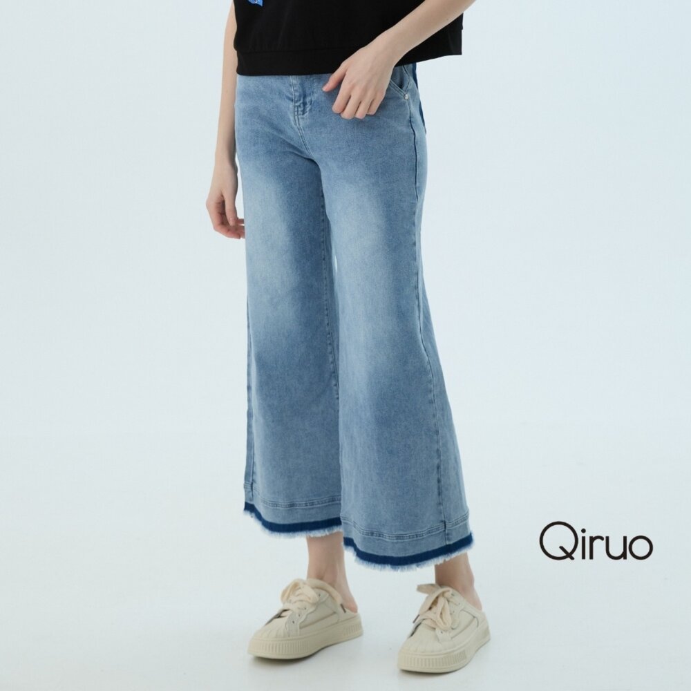 52372498C50-春夏專櫃精品藍色牛仔褲2498C 牛仔喇叭褲