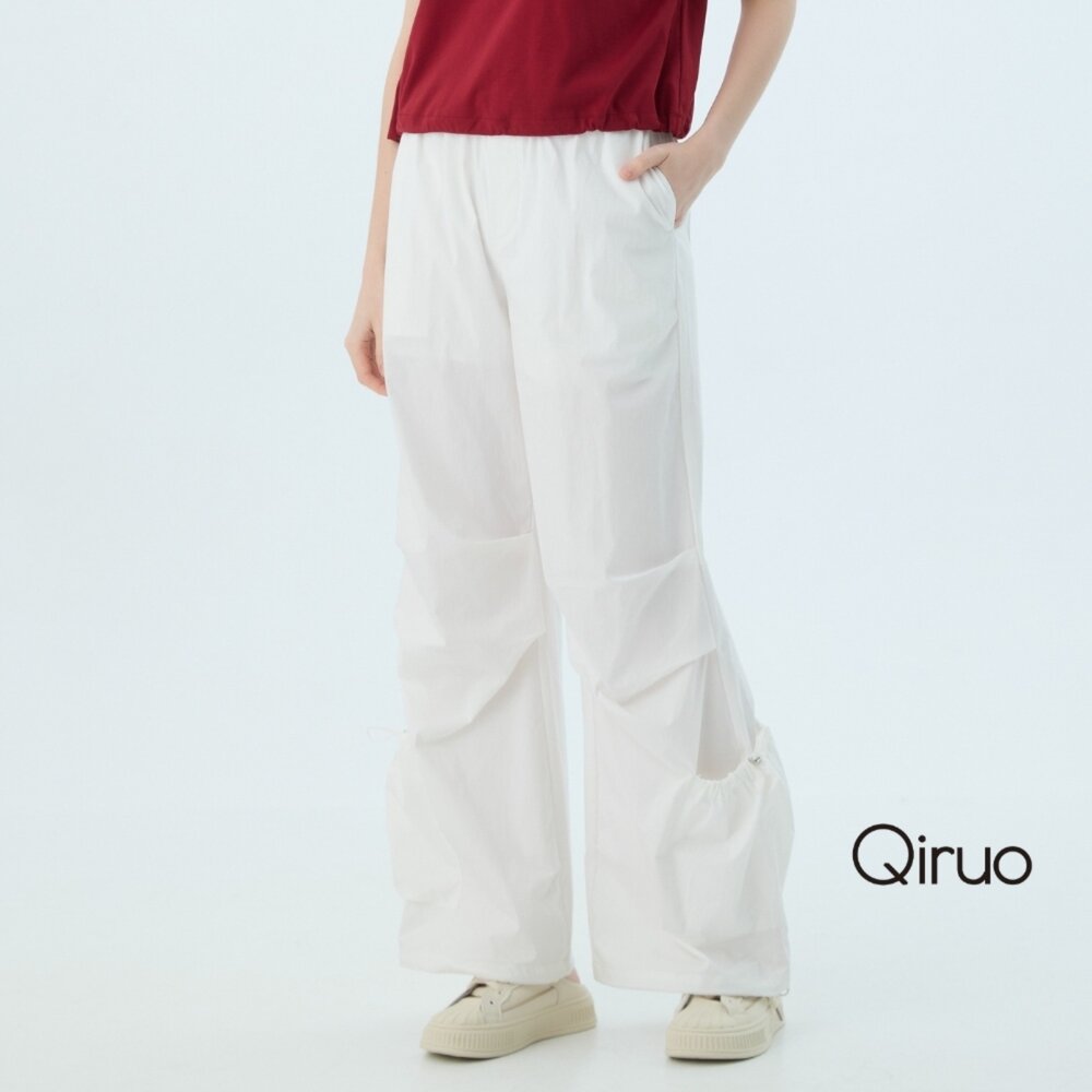 52372507C01-春夏專櫃精品棉寬版長褲2507C 休閒好穿