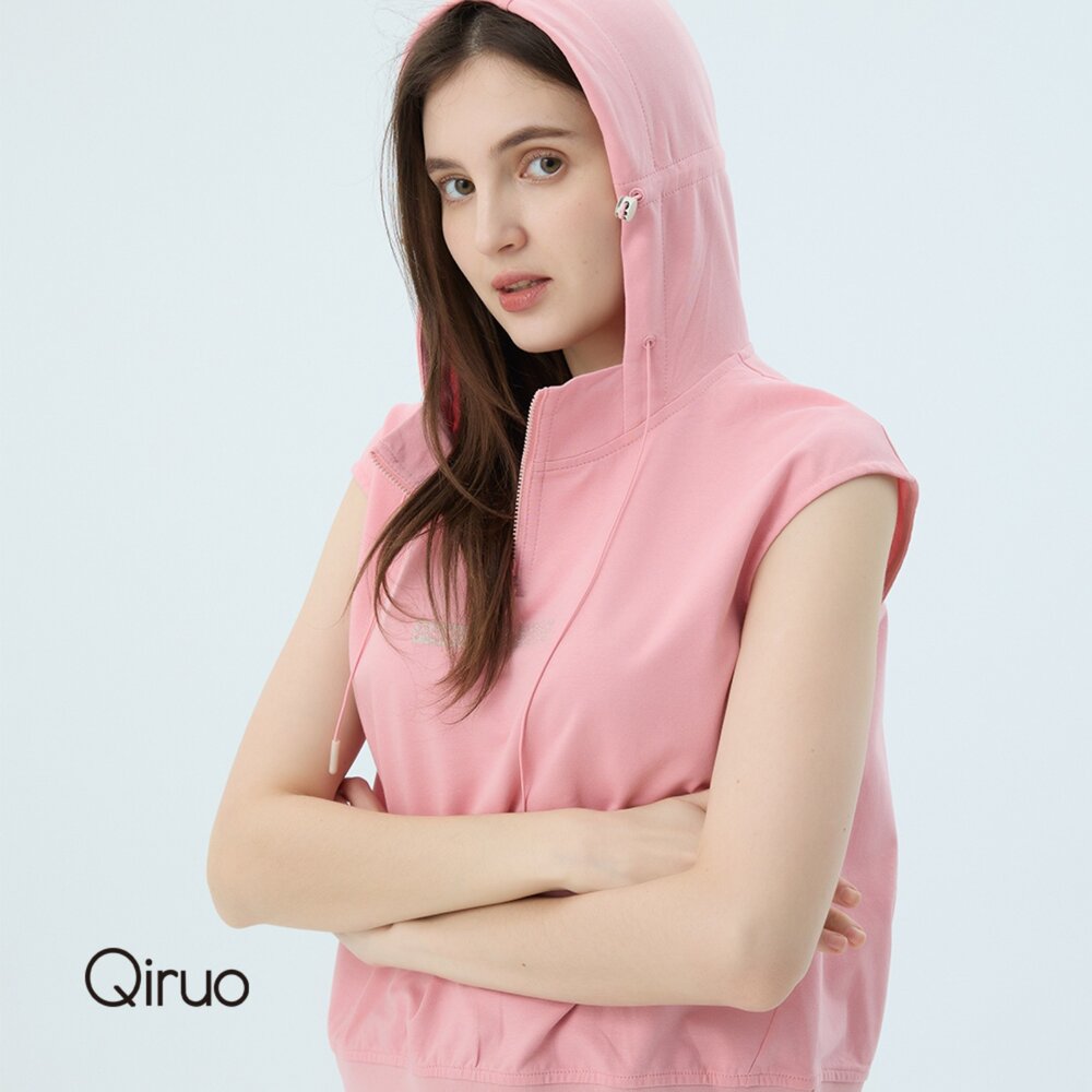 52387127A15-專櫃女裝粉紅色連帽上衣7127A 造型上衣