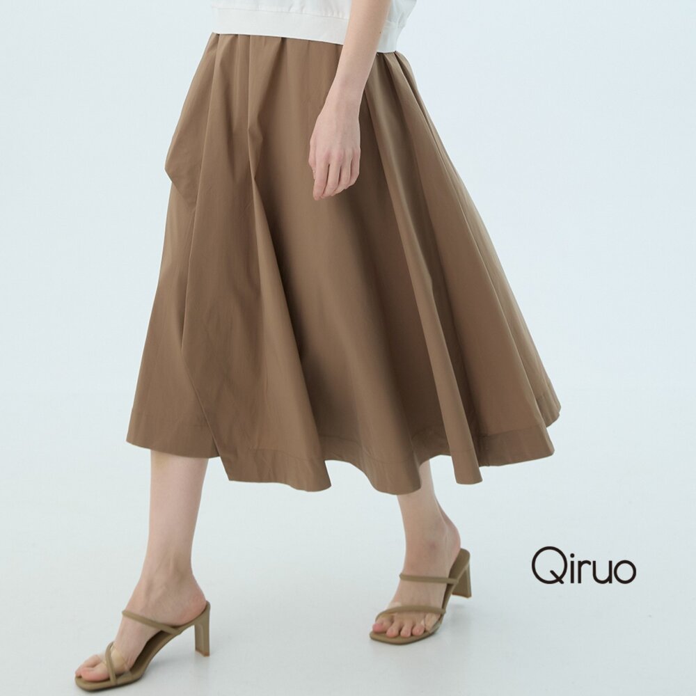 52387189C45-春夏專櫃卡色中長裙7189C 布料舒適