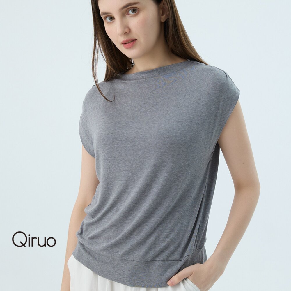 52387321A20-專櫃女裝灰色上衣7321A 舒適純棉T桖