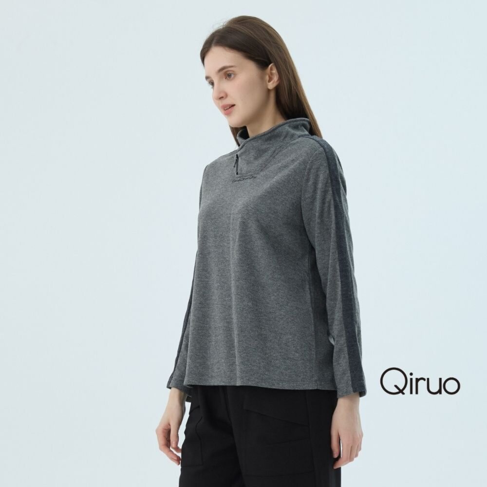 秋冬專櫃長袖灰色上衣 2509A 立領休閒上衣 封面照片