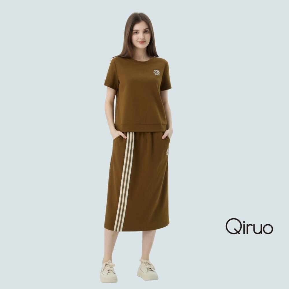 6238332G80-秋冬專櫃短上衣長裙套裝7332G時髦款