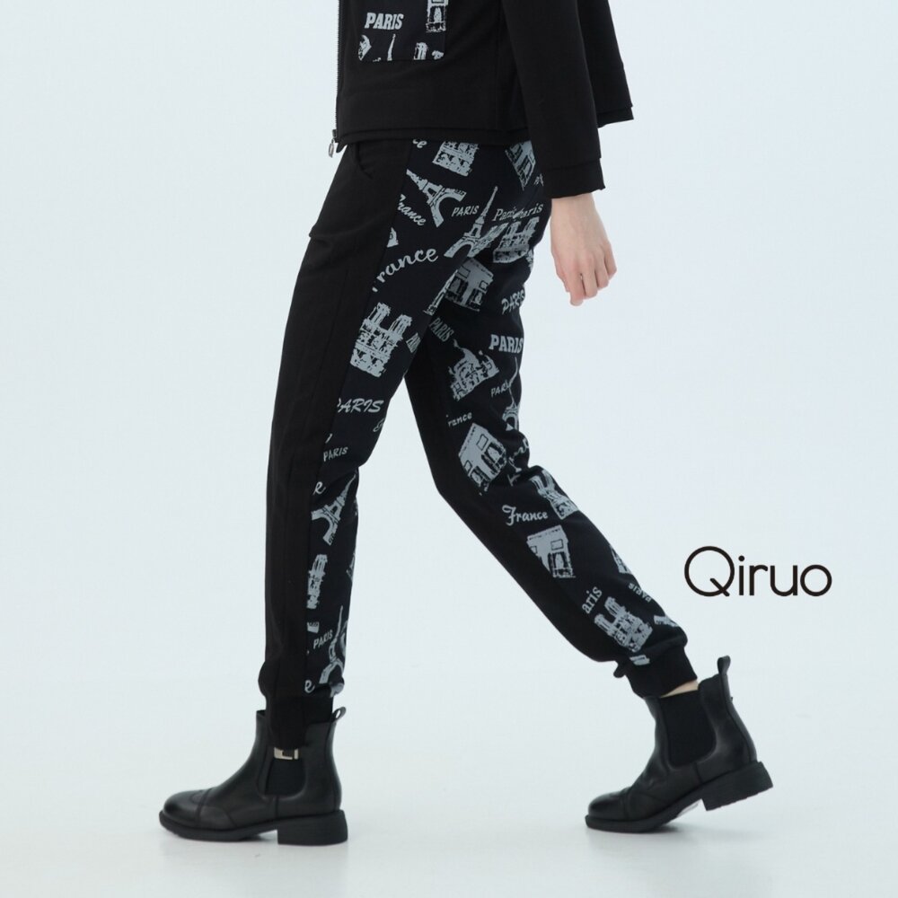 62387230C02-秋冬專櫃黑色休閒褲7230C 長褲