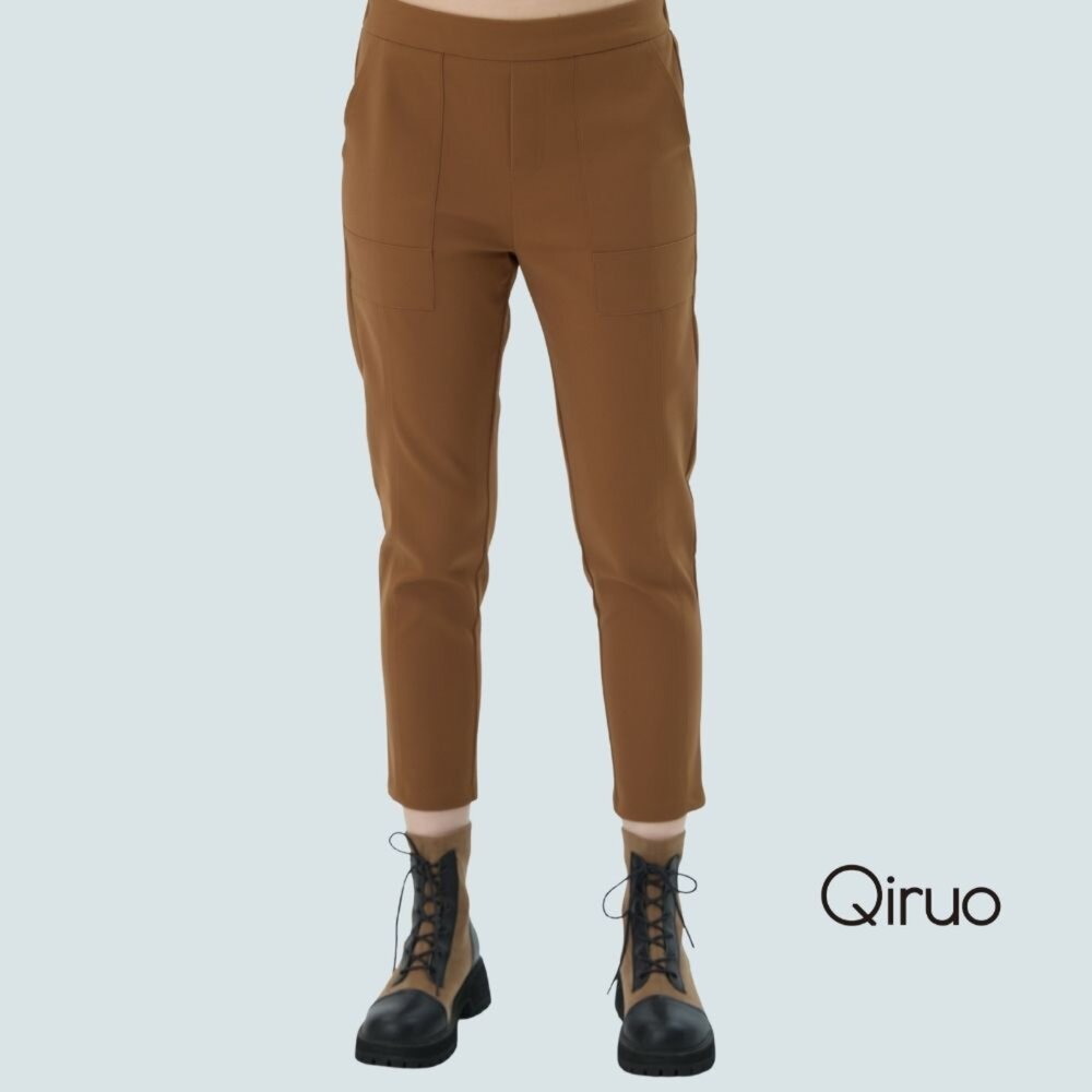 62387246C80-秋冬專櫃咖啡色合身休閒褲7246C 合身長褲