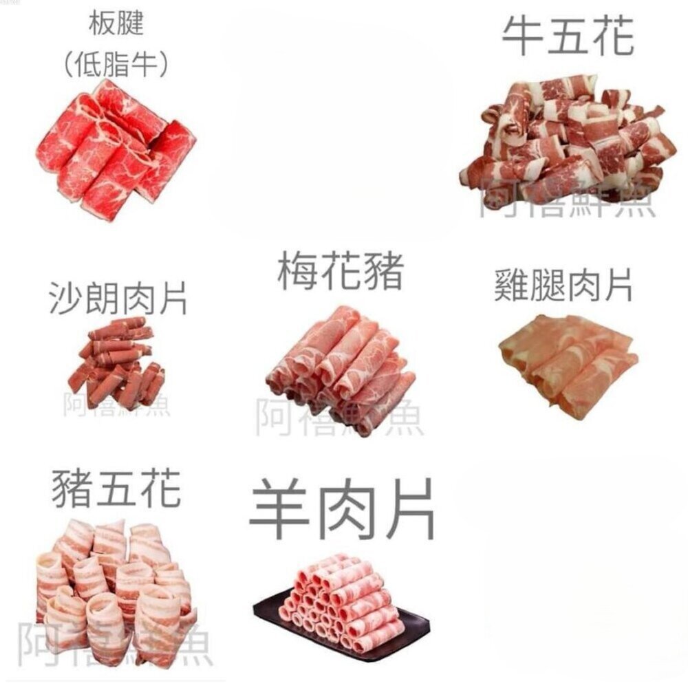 18280303254-肉片業務包 牛五花 羊肉片 板腱  莎朗 梅花豬 豬五花 雞腿片 羊炒片 牛炒片 豬炒片