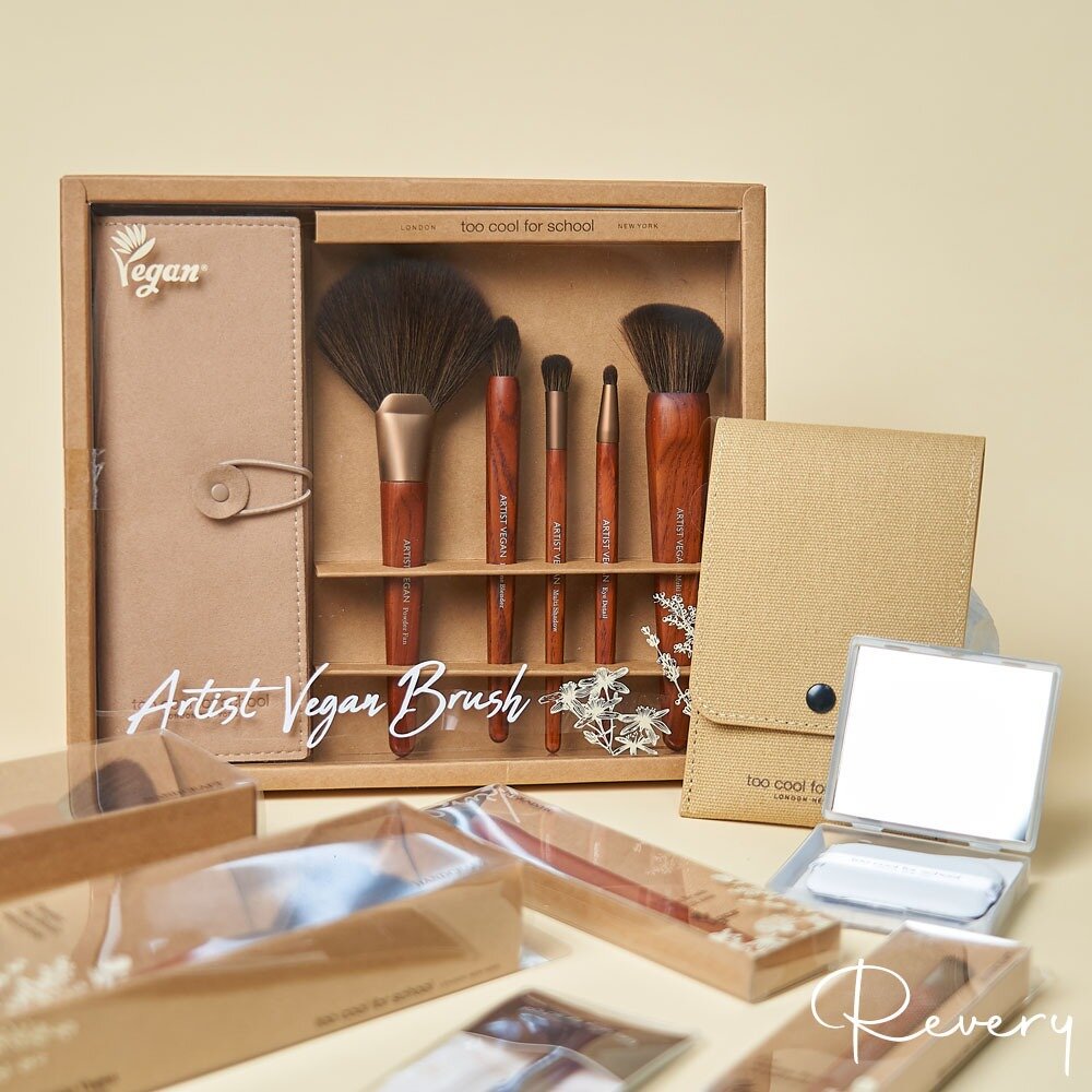 18181903062-現貨｜Too Cool for School｜化妝刷套裝 素食刷具 眼影刷 修容刷 唇刷 蜜粉刷｜韓國代購