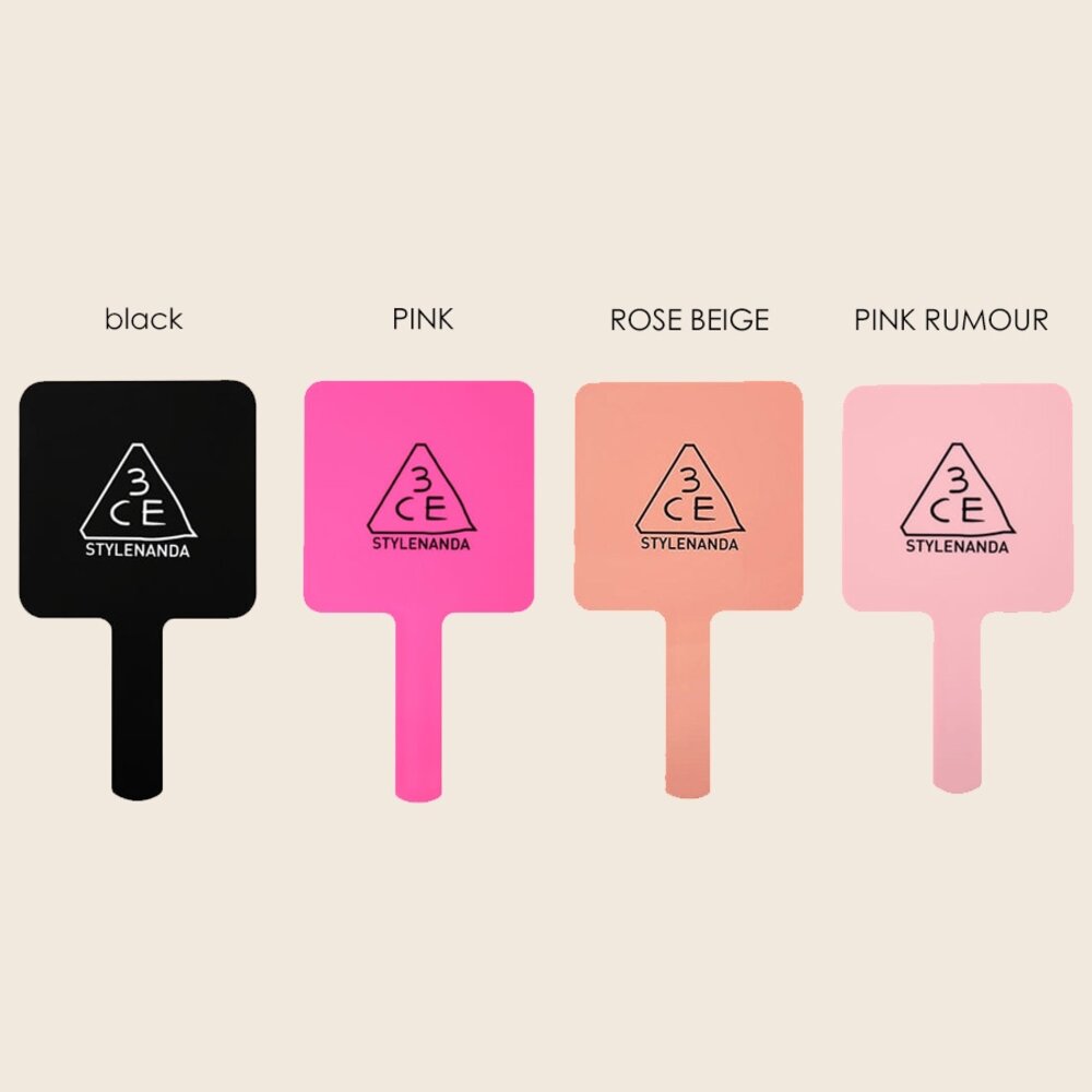 現貨|3CE|手持化妝鏡 手拿鏡 方形手拿鏡 迷你手持化妝鏡 迷你手拿鏡 鏡子 化妝鏡 Mirror|Qme代購-圖片-2