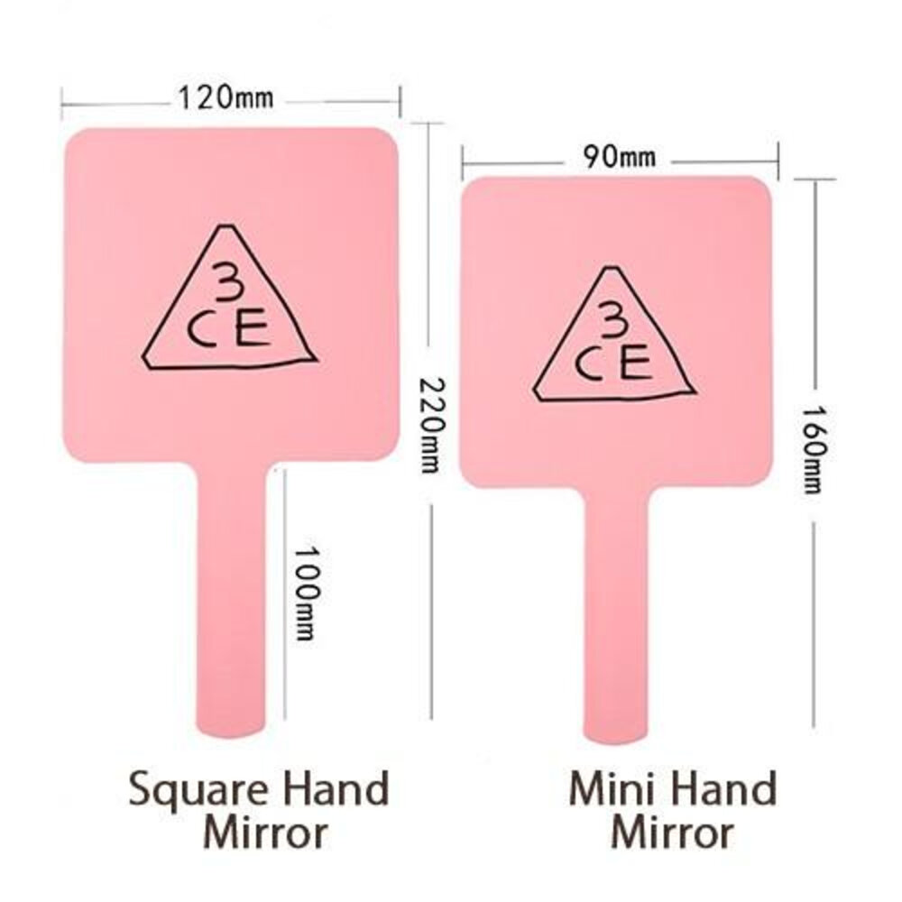 現貨|3CE|手持化妝鏡 手拿鏡 方形手拿鏡 迷你手持化妝鏡 迷你手拿鏡 鏡子 化妝鏡 Mirror|Qme代購-圖片-3