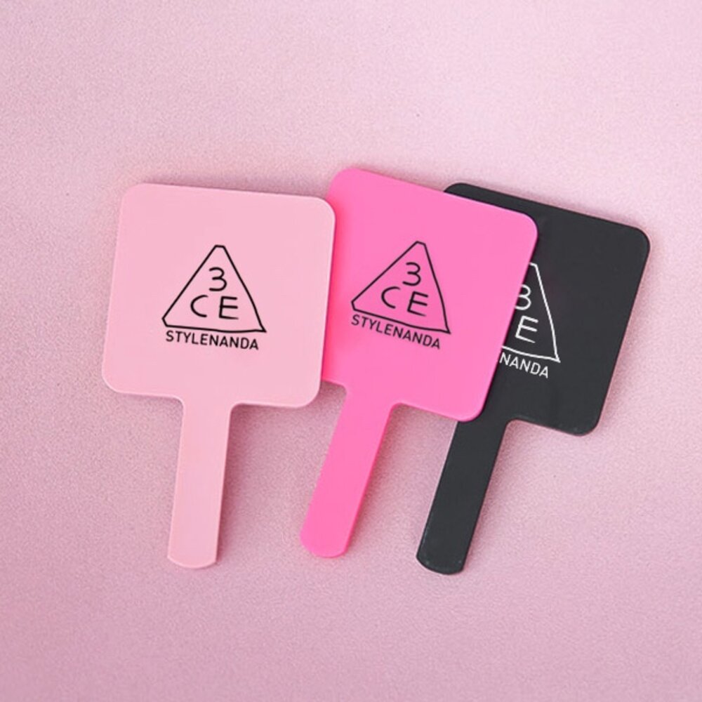 18991658970-現貨｜3CE｜手持化妝鏡 手拿鏡 方形手拿鏡 迷你手持化妝鏡 迷你手拿鏡 鏡子 化妝鏡 Mirror｜Qme代購