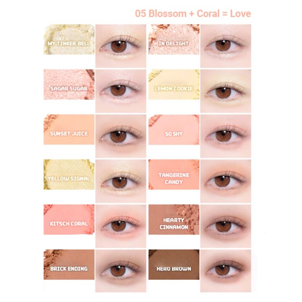 現貨|COLORGRAM|ZB1代言|Tintin Dory 4色眼影盤 愛心計算機眼影盤|韓國代購-圖片-3