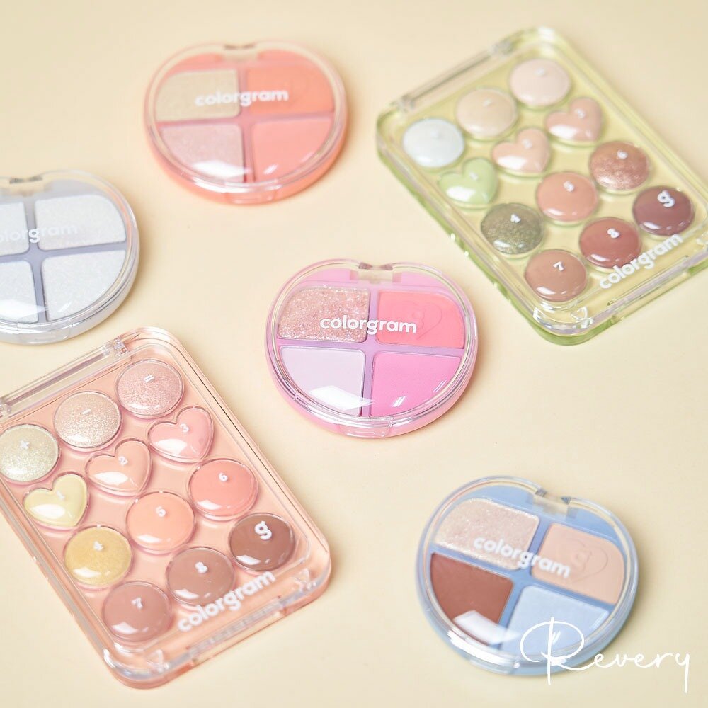 19381897217-現貨｜COLORGRAM｜ZB1代言｜Tintin Dory 4色眼影盤 愛心計算機眼影盤｜韓國代購