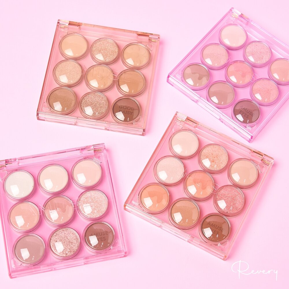 現貨|AMUSE|全4色 新品 5色小花眼影盤 九宮格糖果眼影盤 冰淇淋眼影盤 Vegan 素食眼影盤|韓國代購-圖片-1