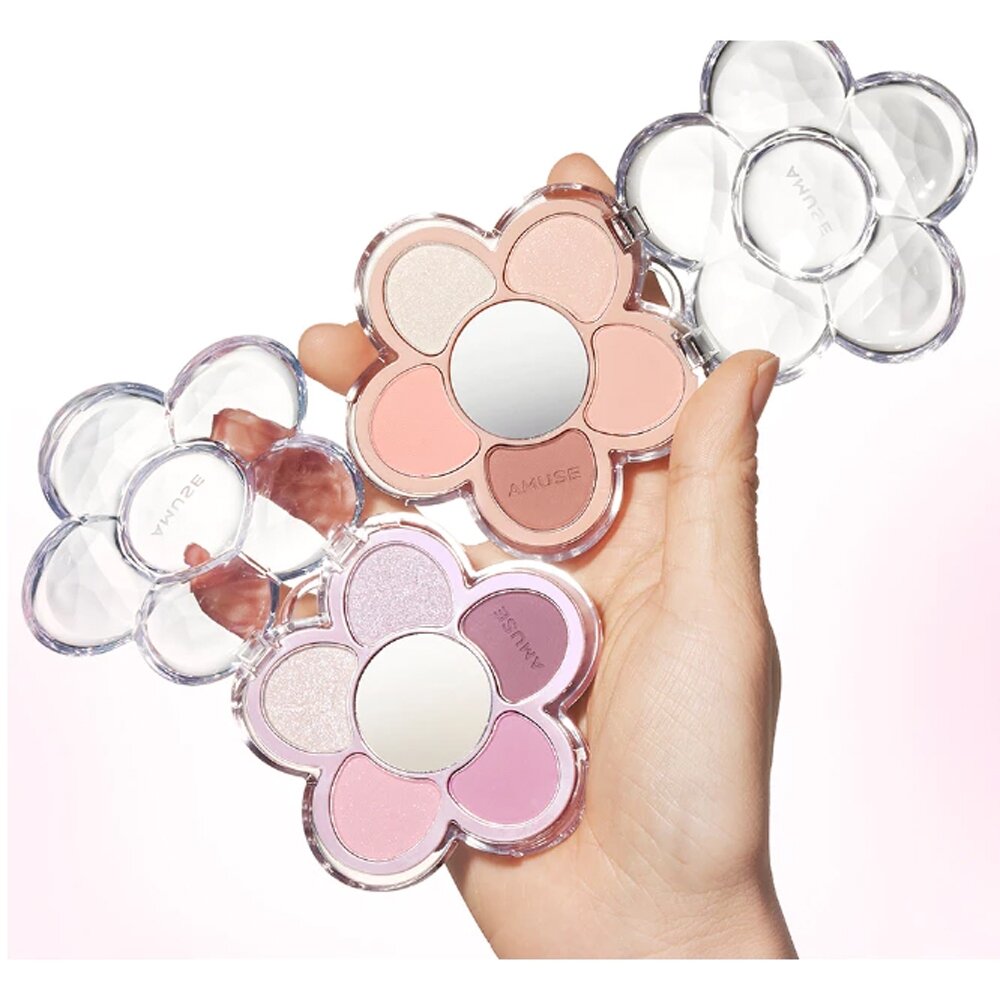 現貨|AMUSE|全4色 新品 5色小花眼影盤 九宮格糖果眼影盤 冰淇淋眼影盤 Vegan 素食眼影盤|韓國代購-圖片-4
