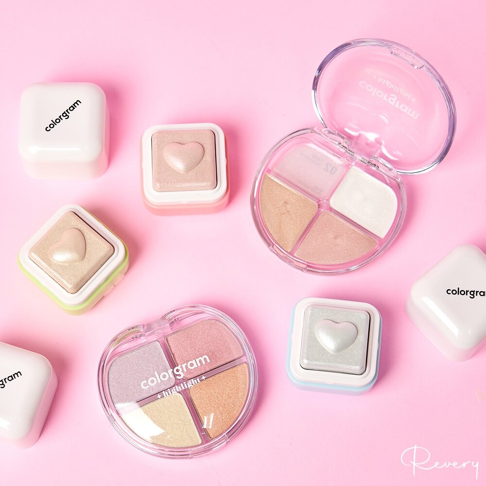 19791365574-現貨｜COLORGRAM｜牛奶閃亮打亮餅 愛心打亮 頰彩 打亮餅 飛天小女警聯名款｜韓國代購