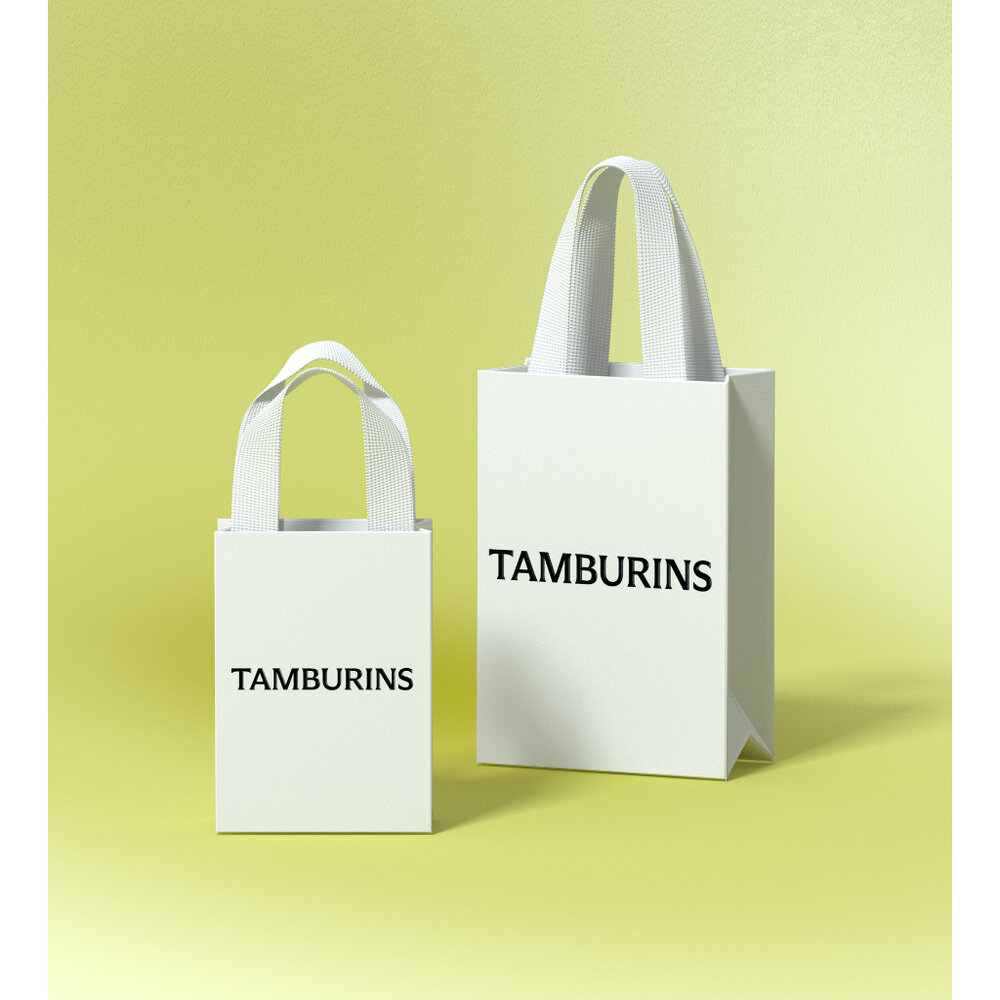 21182443805-現貨｜tamburins｜品牌白色紙袋 送禮加購袋 S M size｜韓國代購