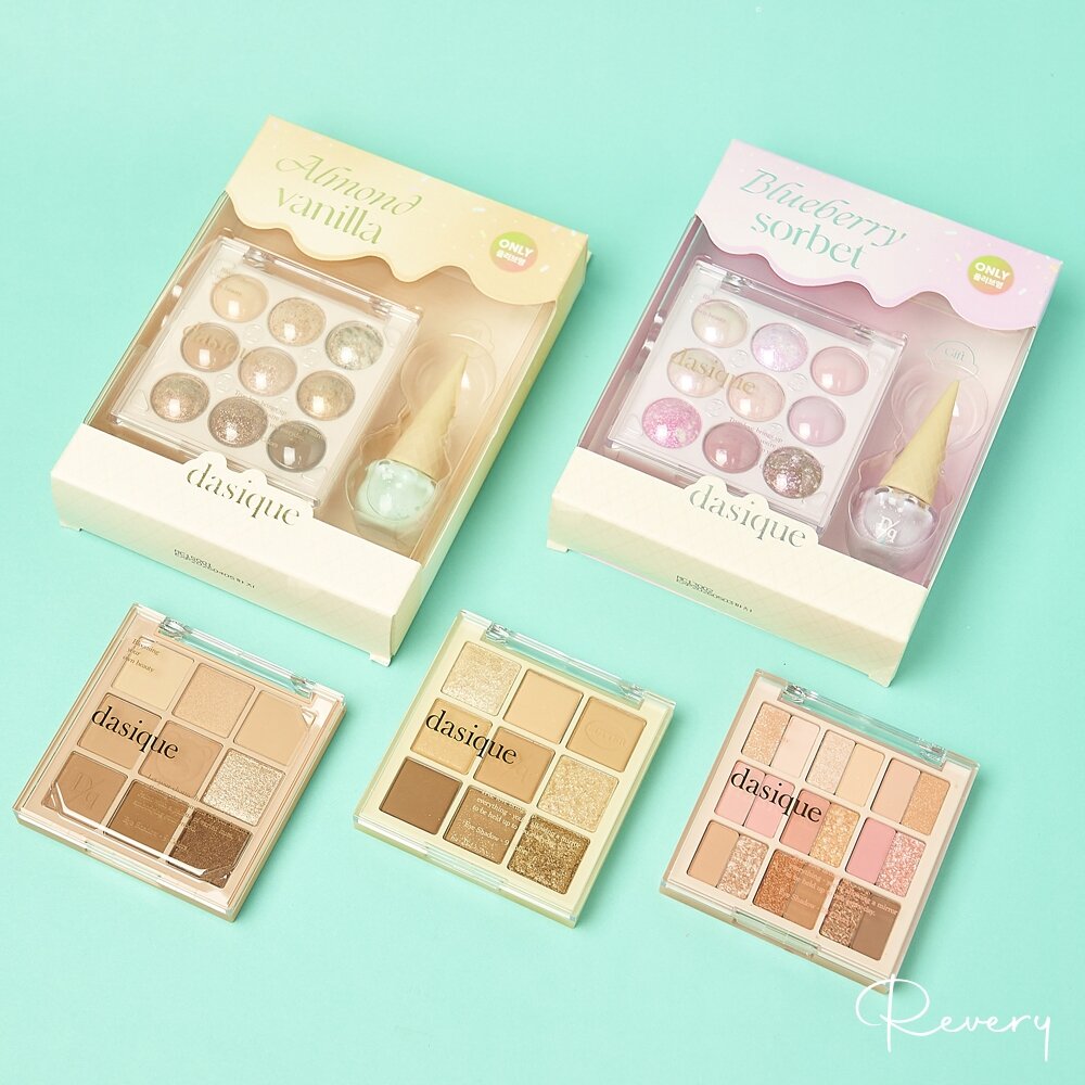 21891565633-現貨｜ dasique｜新款 20色 眼影盤 9宮格 愛心系列 櫻花系列 金色花朵系列｜韓國代購