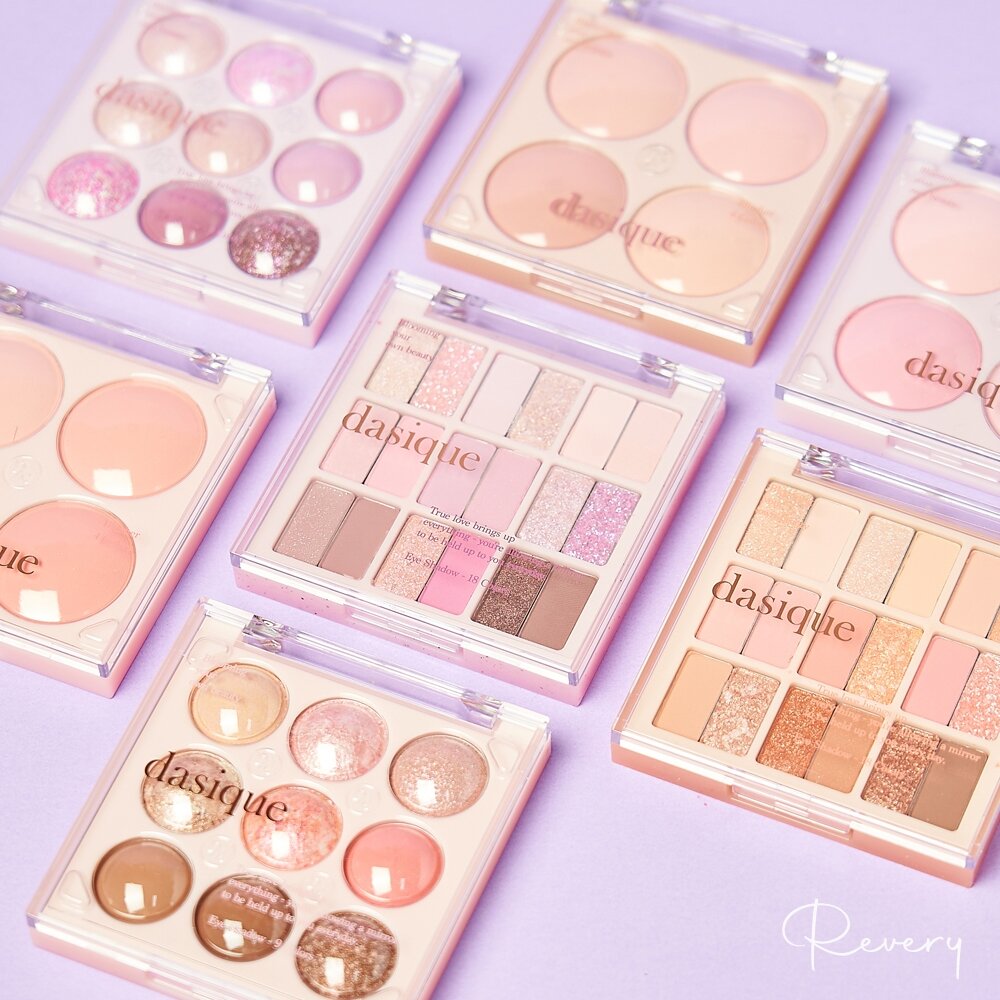 21891565633-現貨｜ dasique｜新款 20色 眼影盤 9宮格 愛心系列 櫻花系列 金色花朵系列｜韓國代購