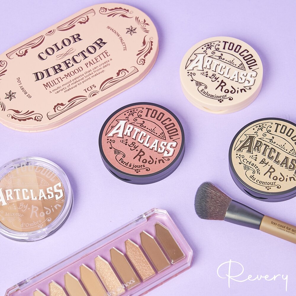 22248329448-現貨｜Too Cool for School｜美術課 三色修容餅 修容盤 打亮盤 腮紅盤 6色眼影盤｜韓國代購